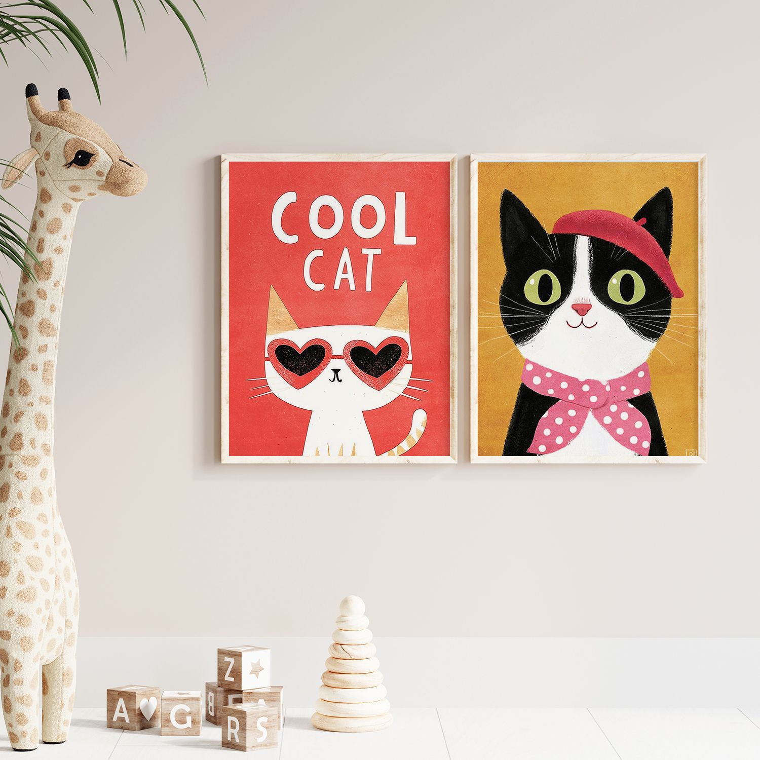 Poster - Cool Cats / Set of 2