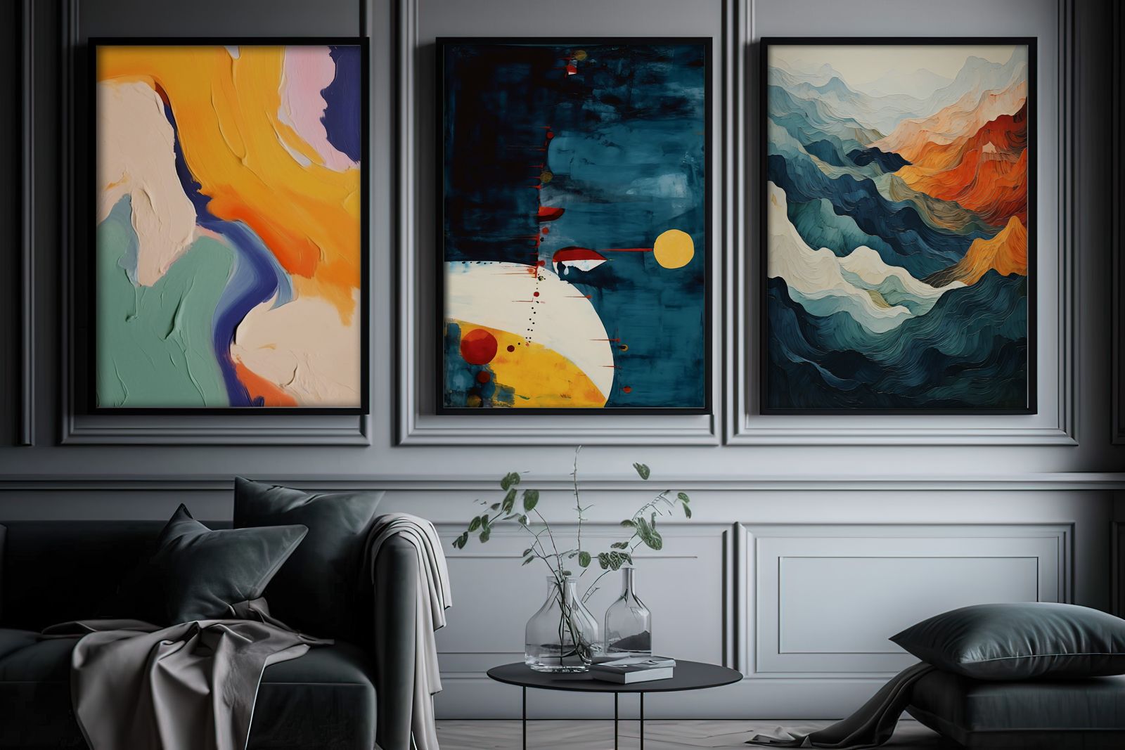 Poster - Abstract Art Collection / Set of 3