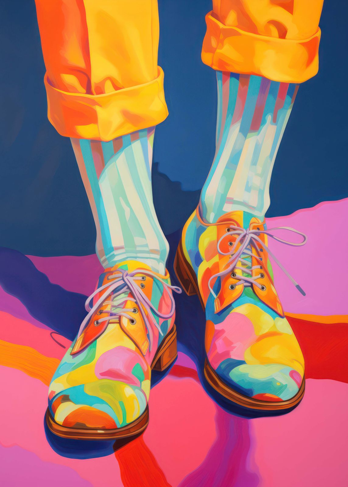Poster - Vibrant Shoes