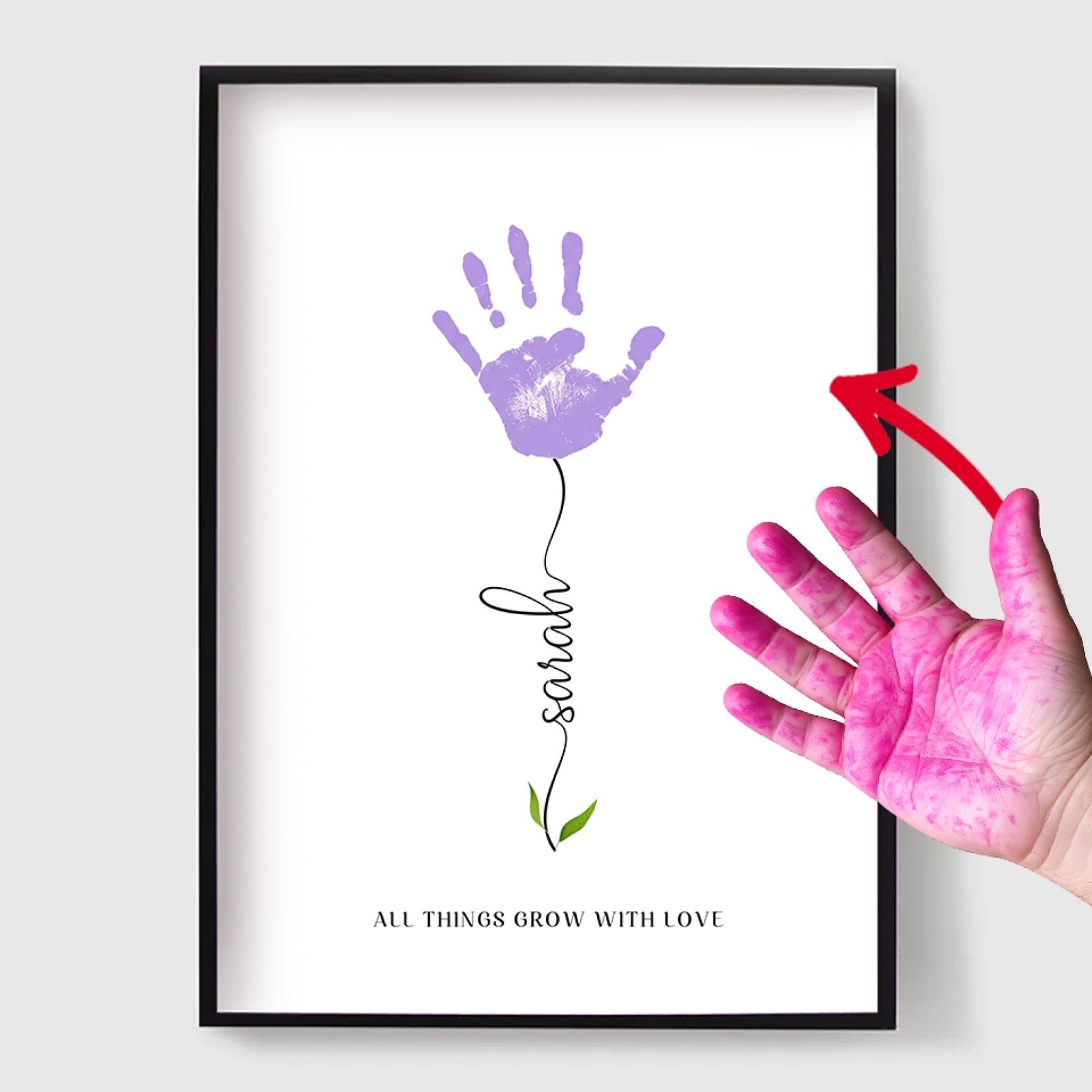 Personalised Poster - DIY Kids Handprint Poster