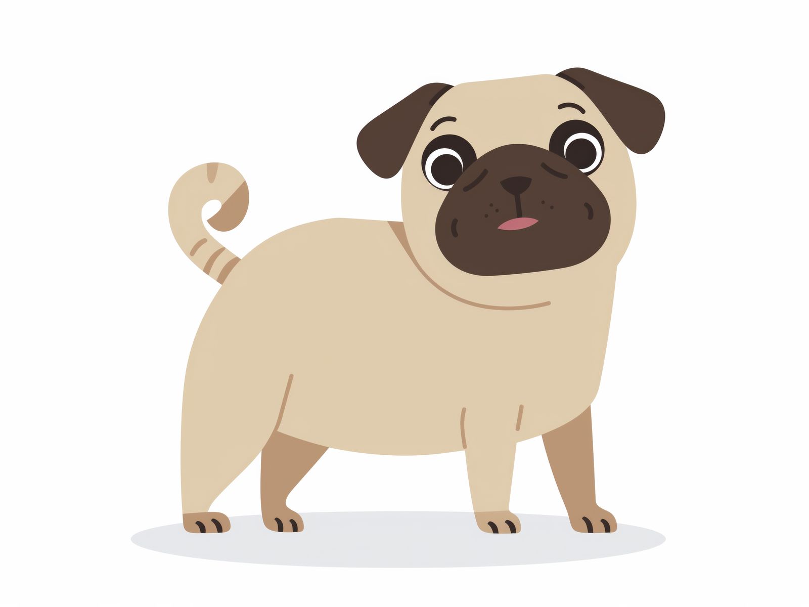 Poster - Cute Pug Artwork