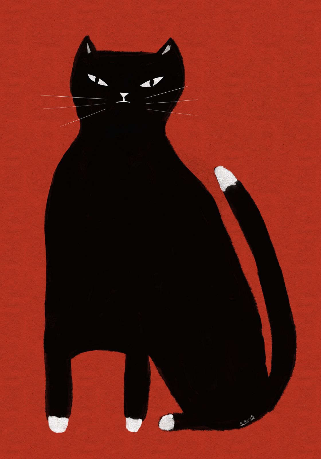 Poster - Black Cat Artwork
