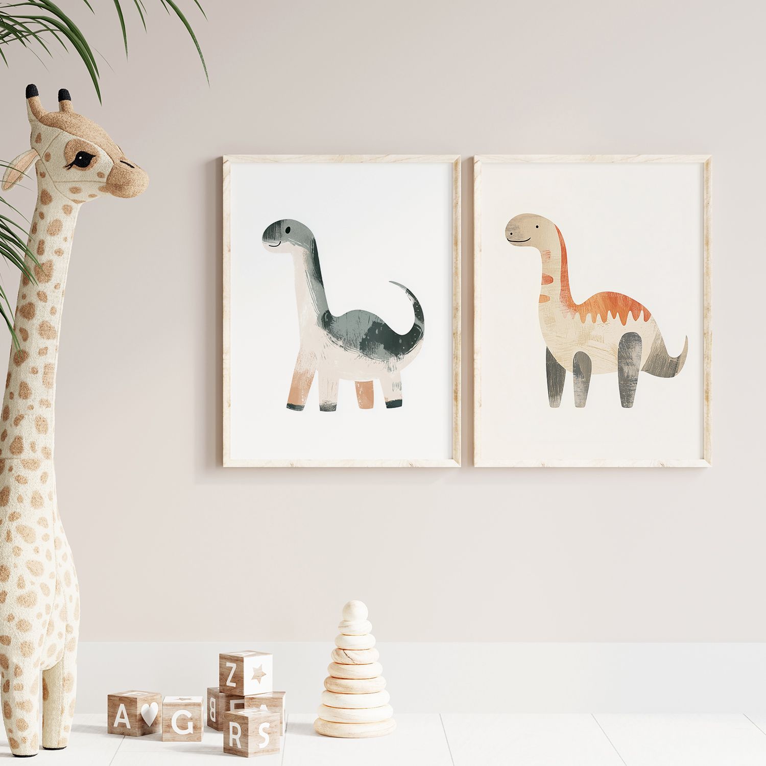 Poster - Dinosaur Friends / Set of 2