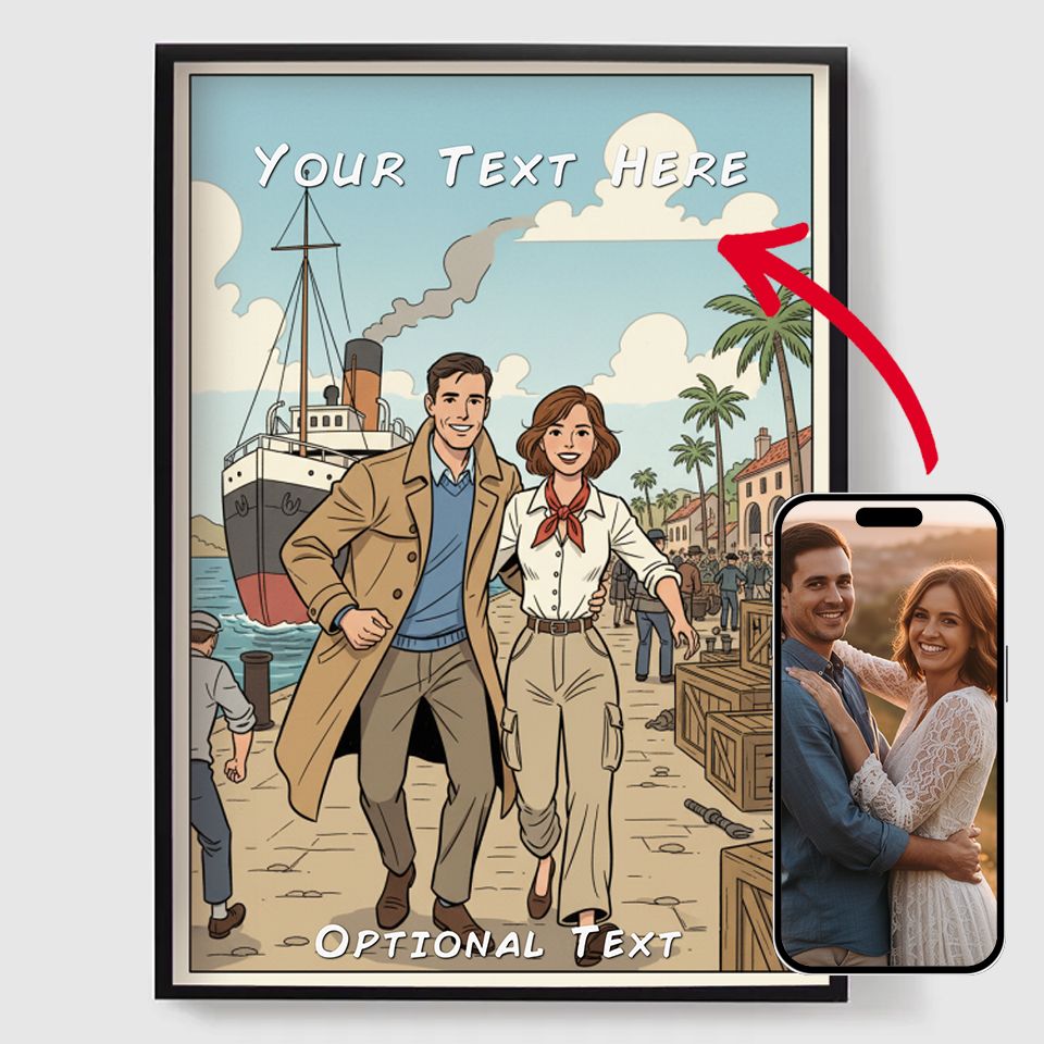 Personalised Posters - Old Comic Book Style - AI Poster