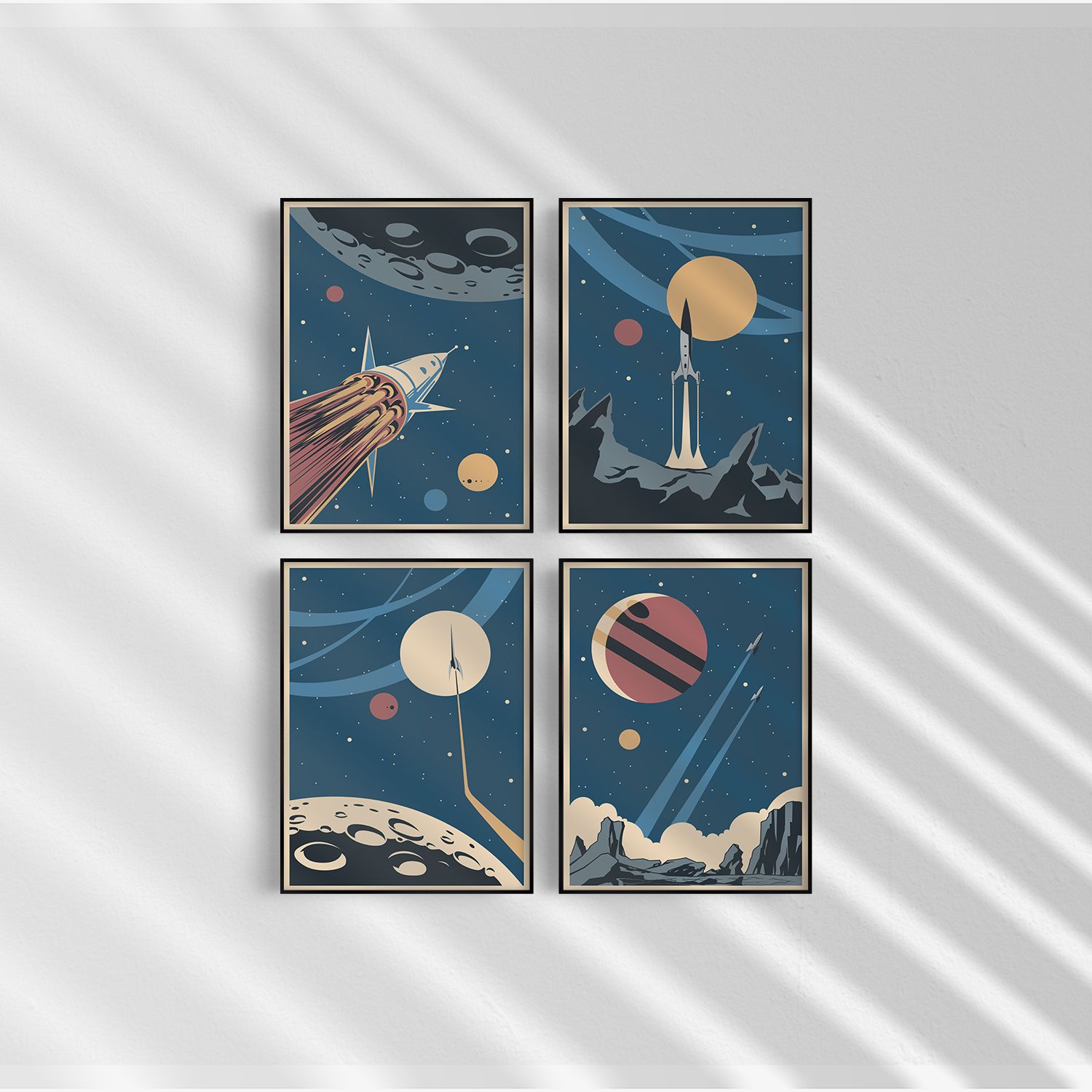 Poster - Space Exploration Set of 4