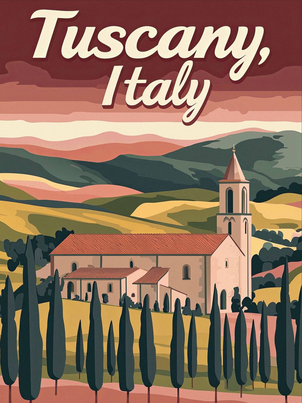 Poster - Tuscany Italy