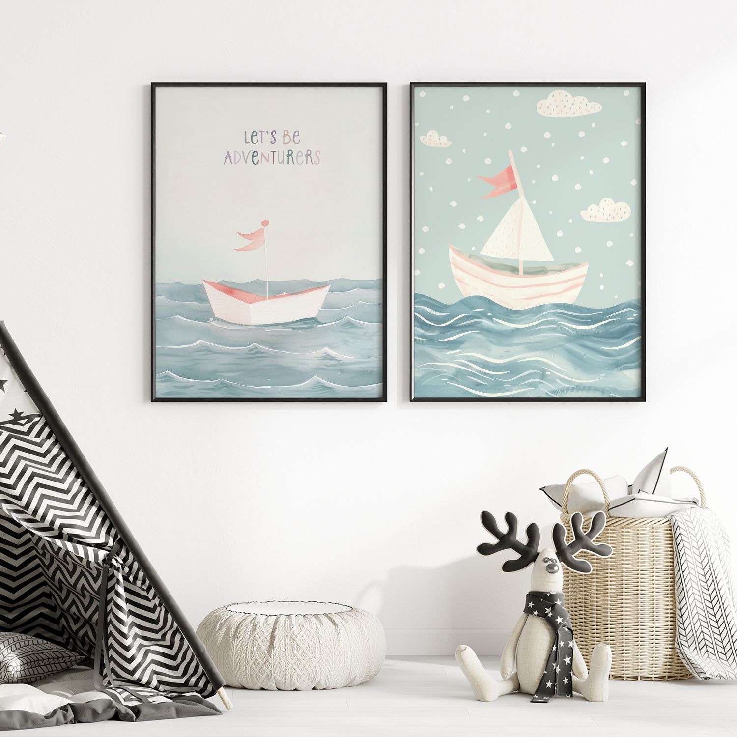Poster - Adventurous Boats / Set of 2