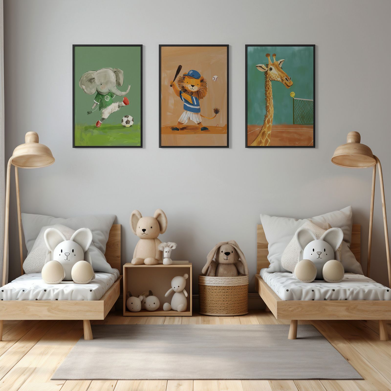 Poster - Sports Animals / Set of 3