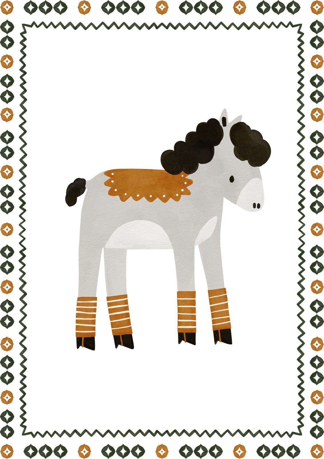 Poster - Cute Horse Design