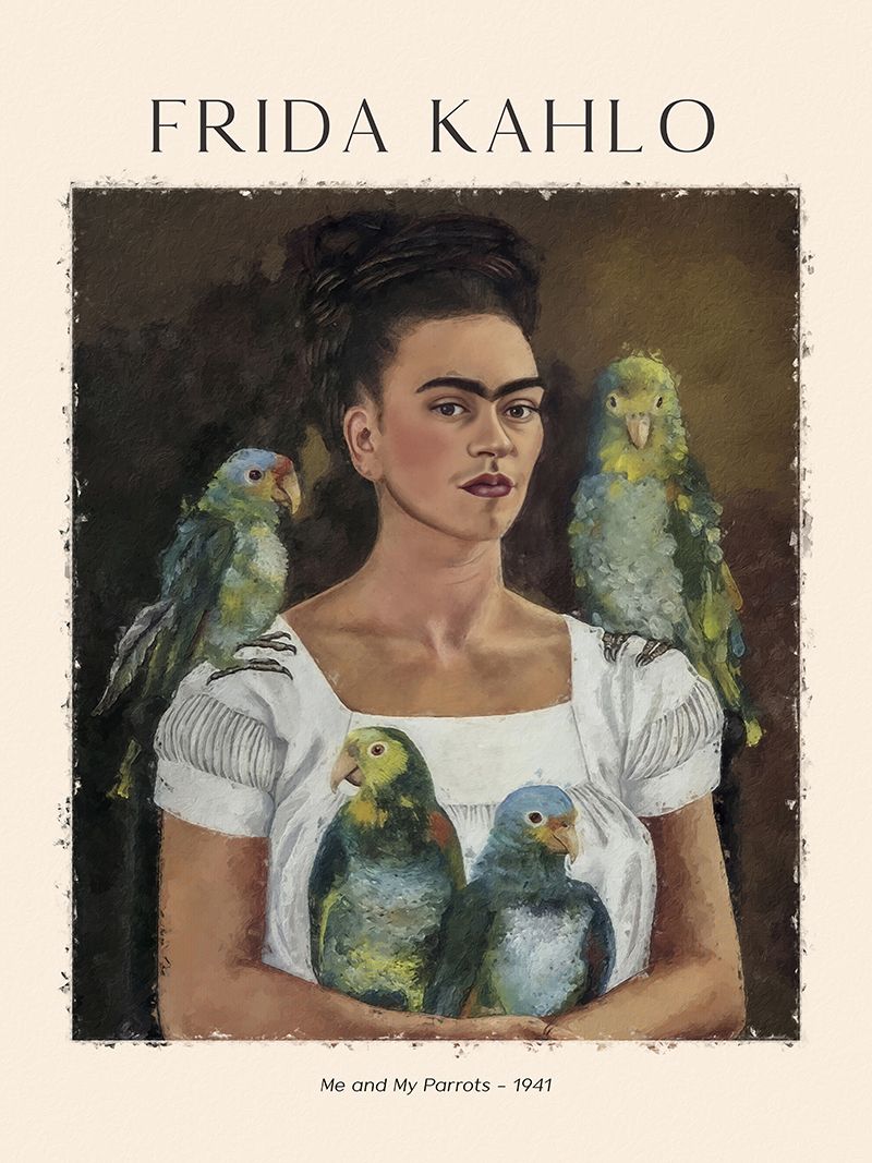 Poster - Frida Kahlo's Me and My Parrots