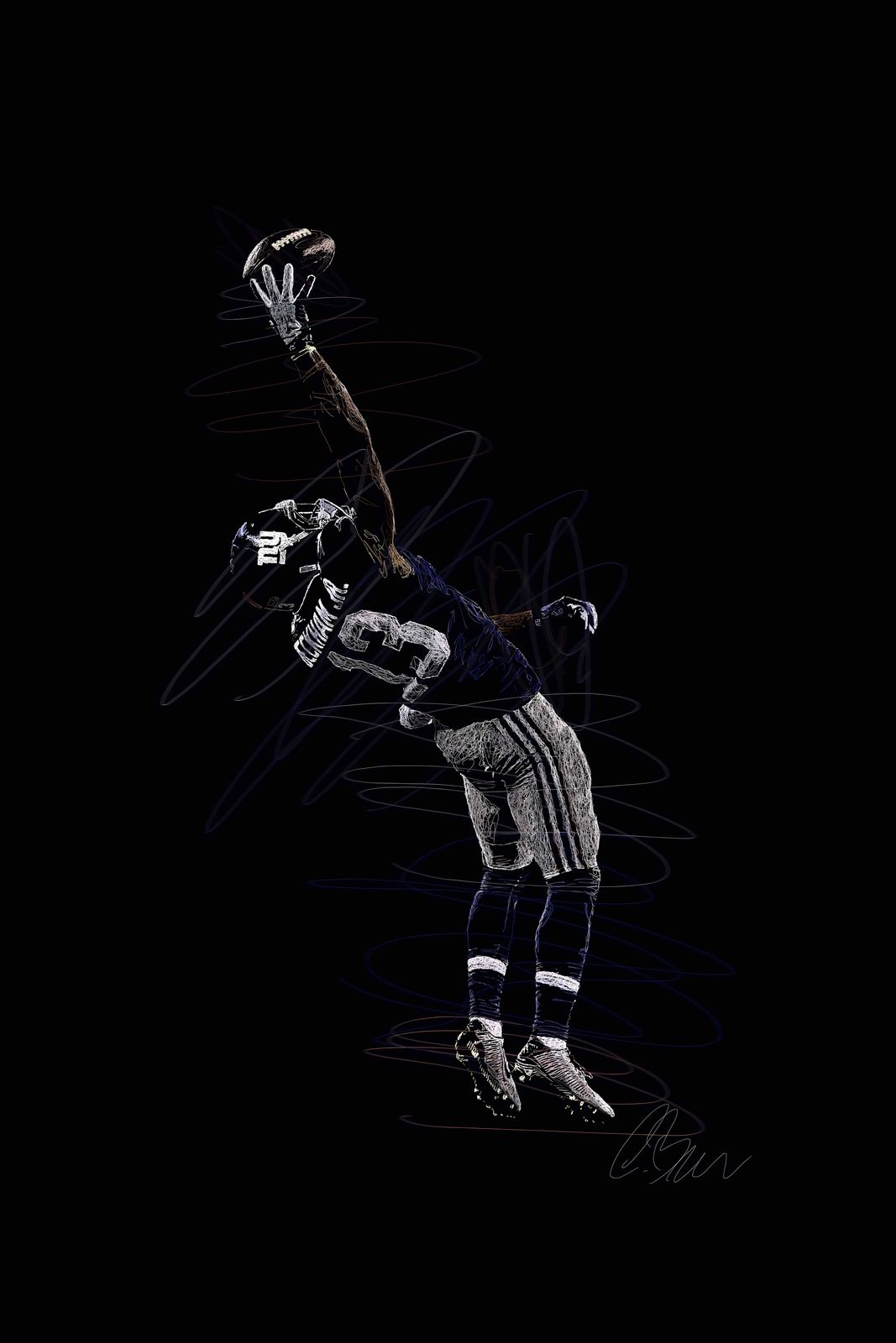 Poster - Iconic Football Leap