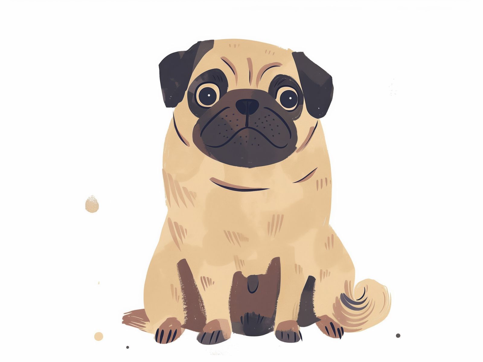 Poster - Rainbow and Pug / Set of 2
