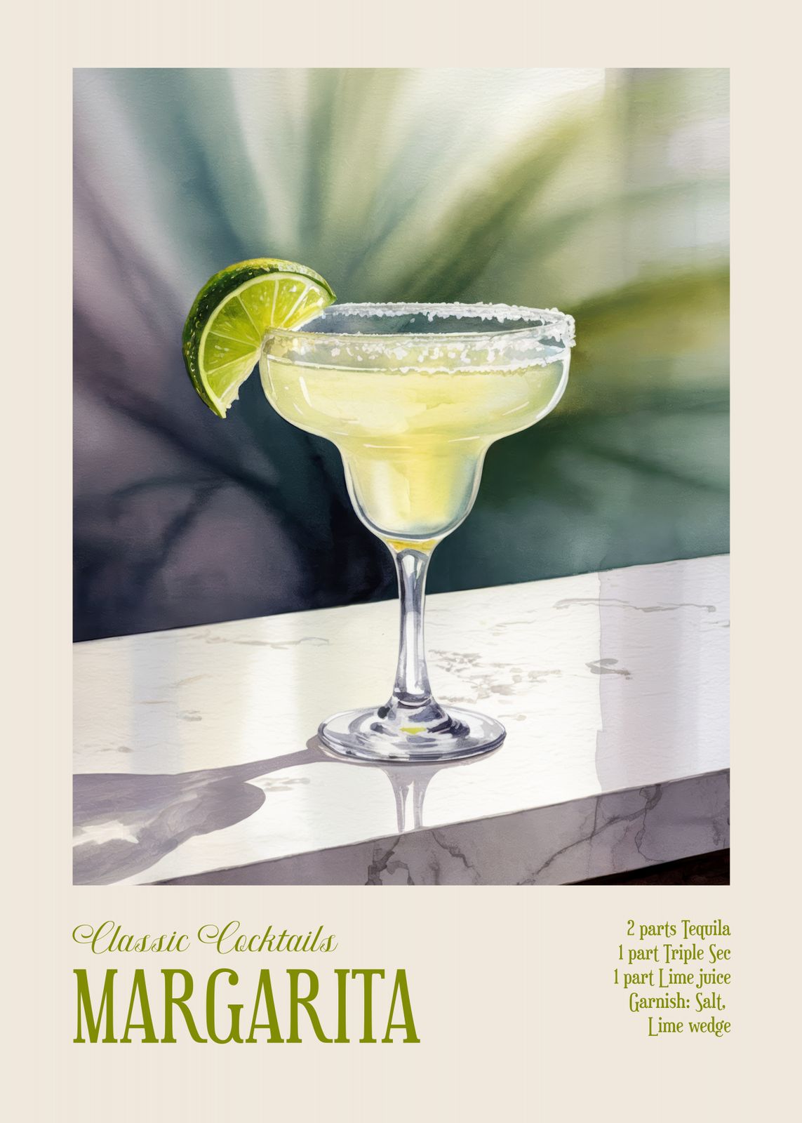Poster - Classic Cocktail Margarita