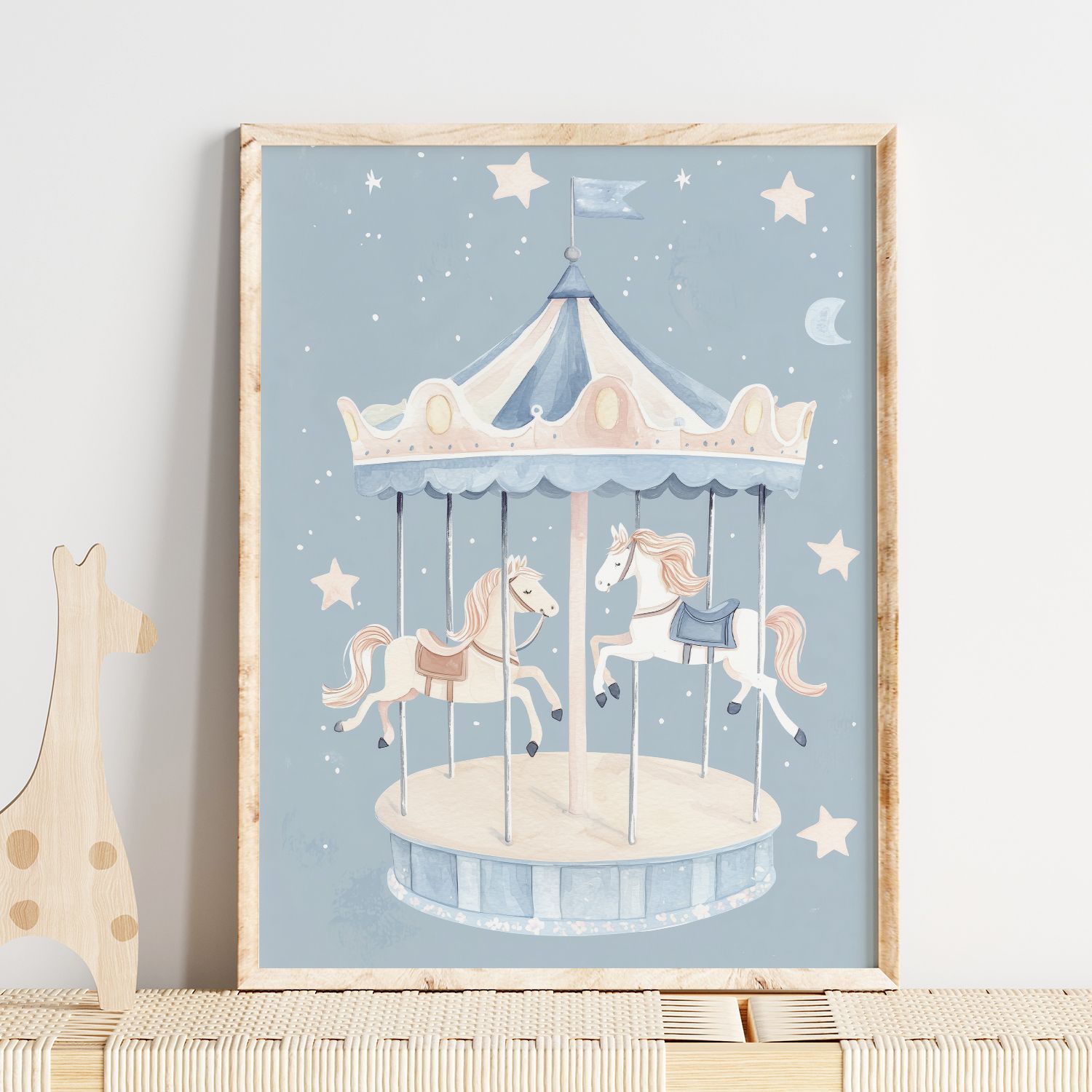 Poster - Carousel Horses