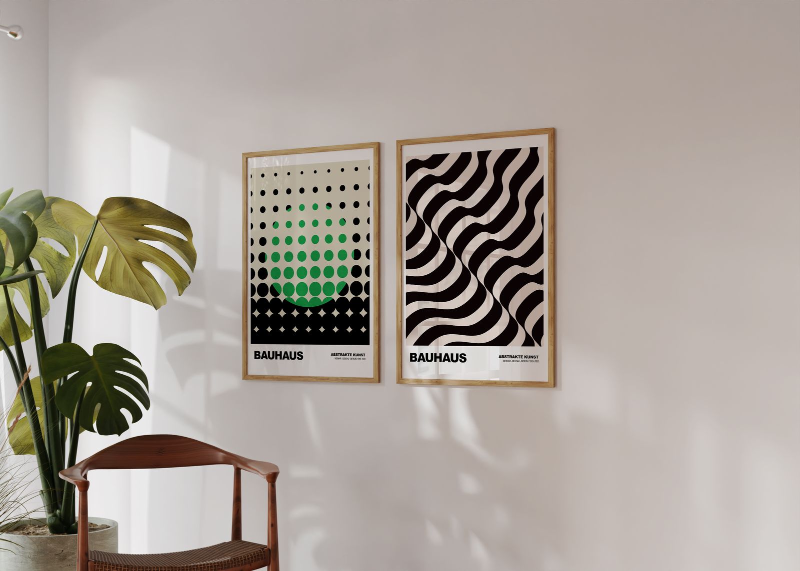 Poster - Bauhaus Abstract Art / Set of 2