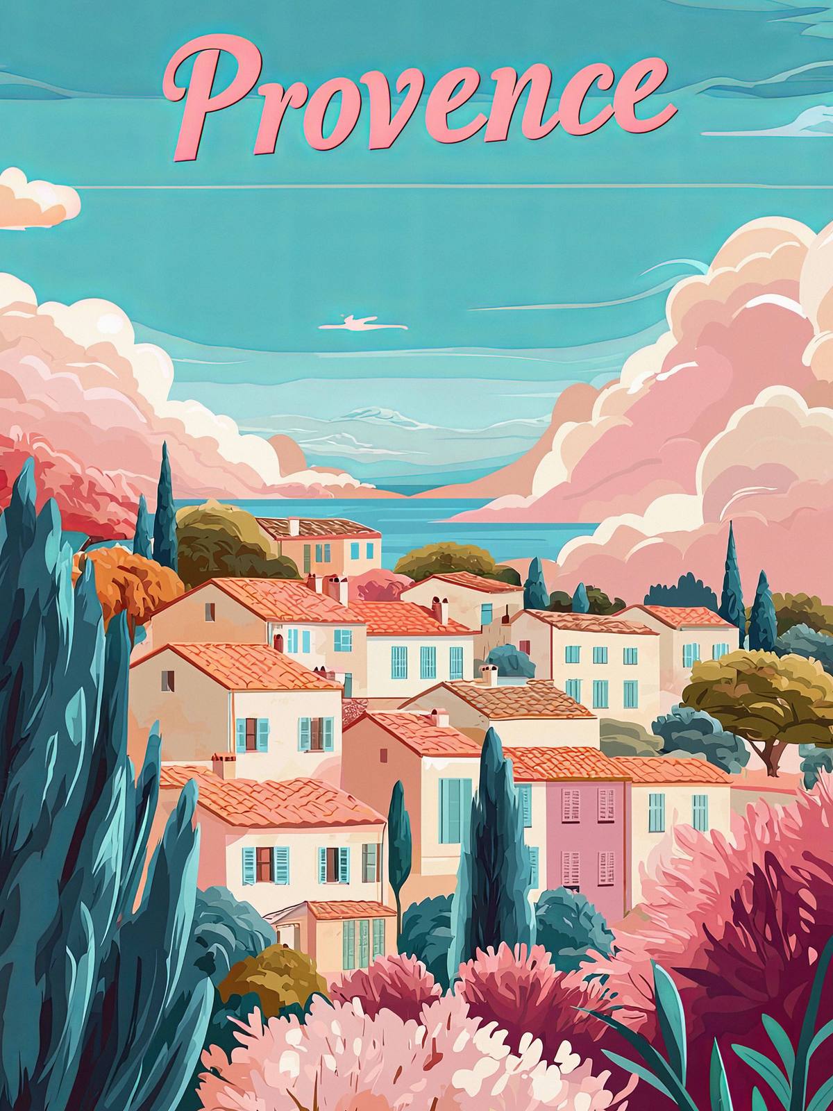 Poster - Provence View