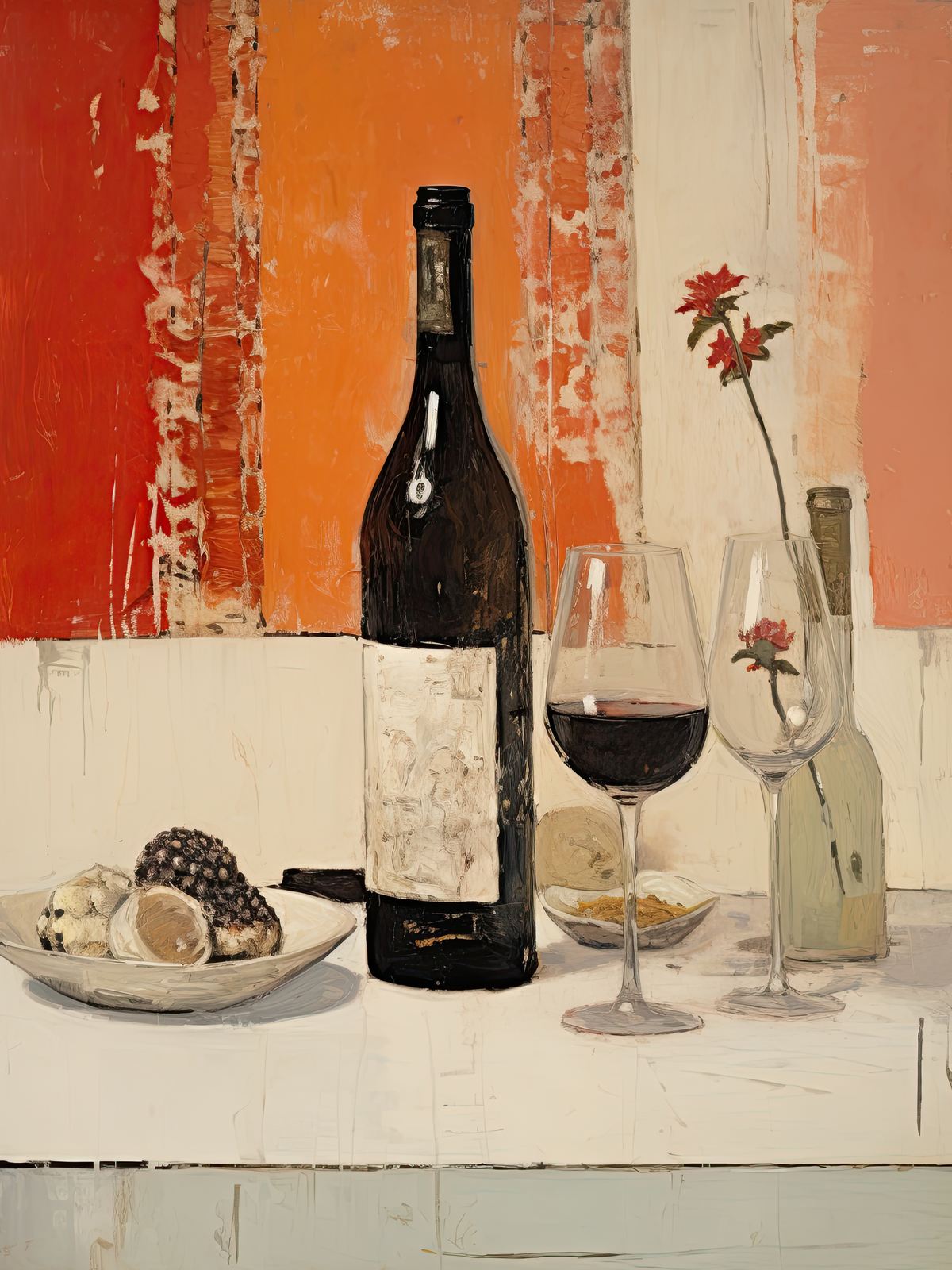 Poster - Wine and Glasses