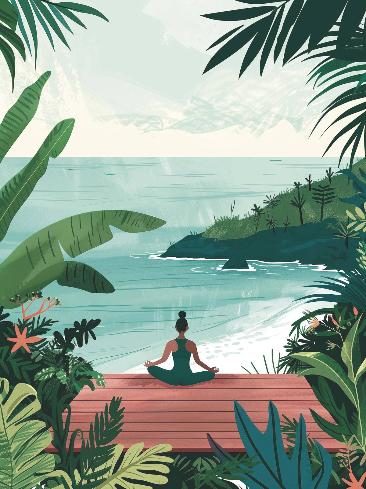 Poster - Meditation by the Sea