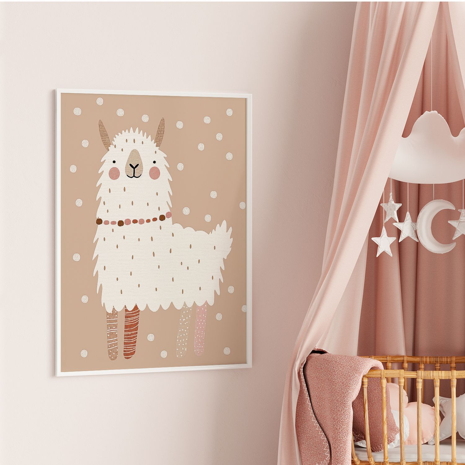 Poster - Cute Llama Illustration