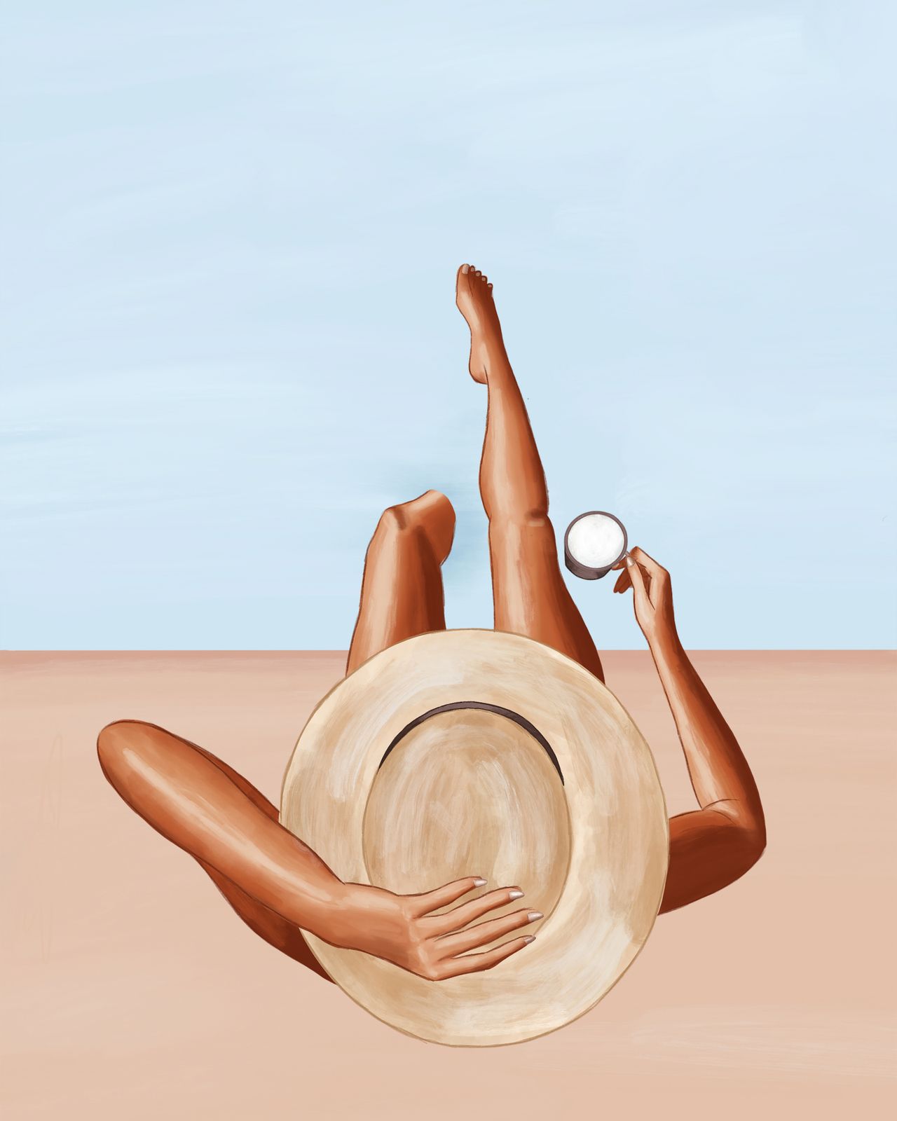 Poster - Relaxing in the Sun