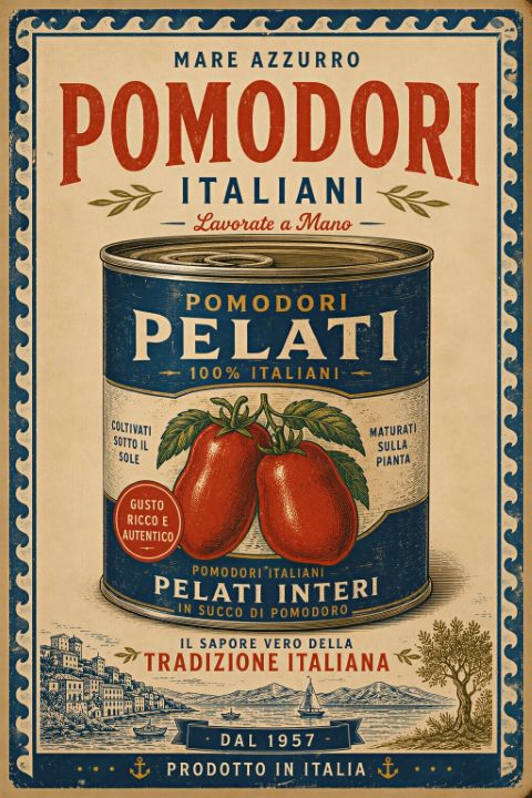 Poster - Italian Tomato Can