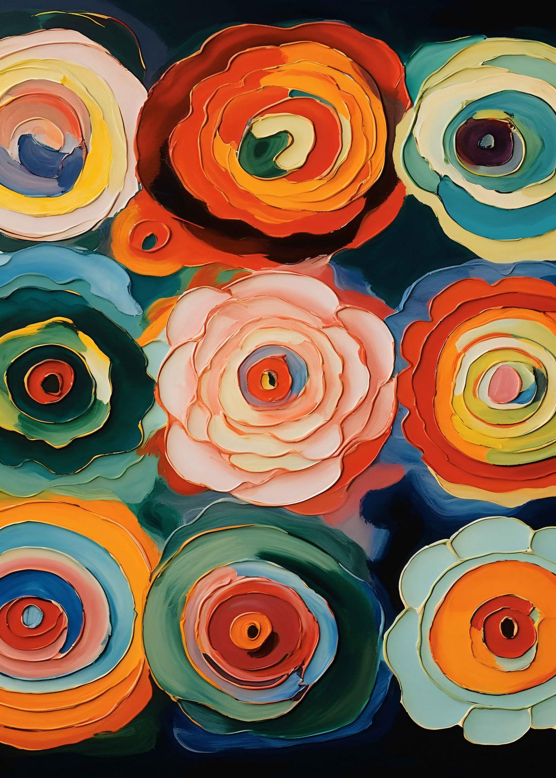Poster - Abstract Floral Art