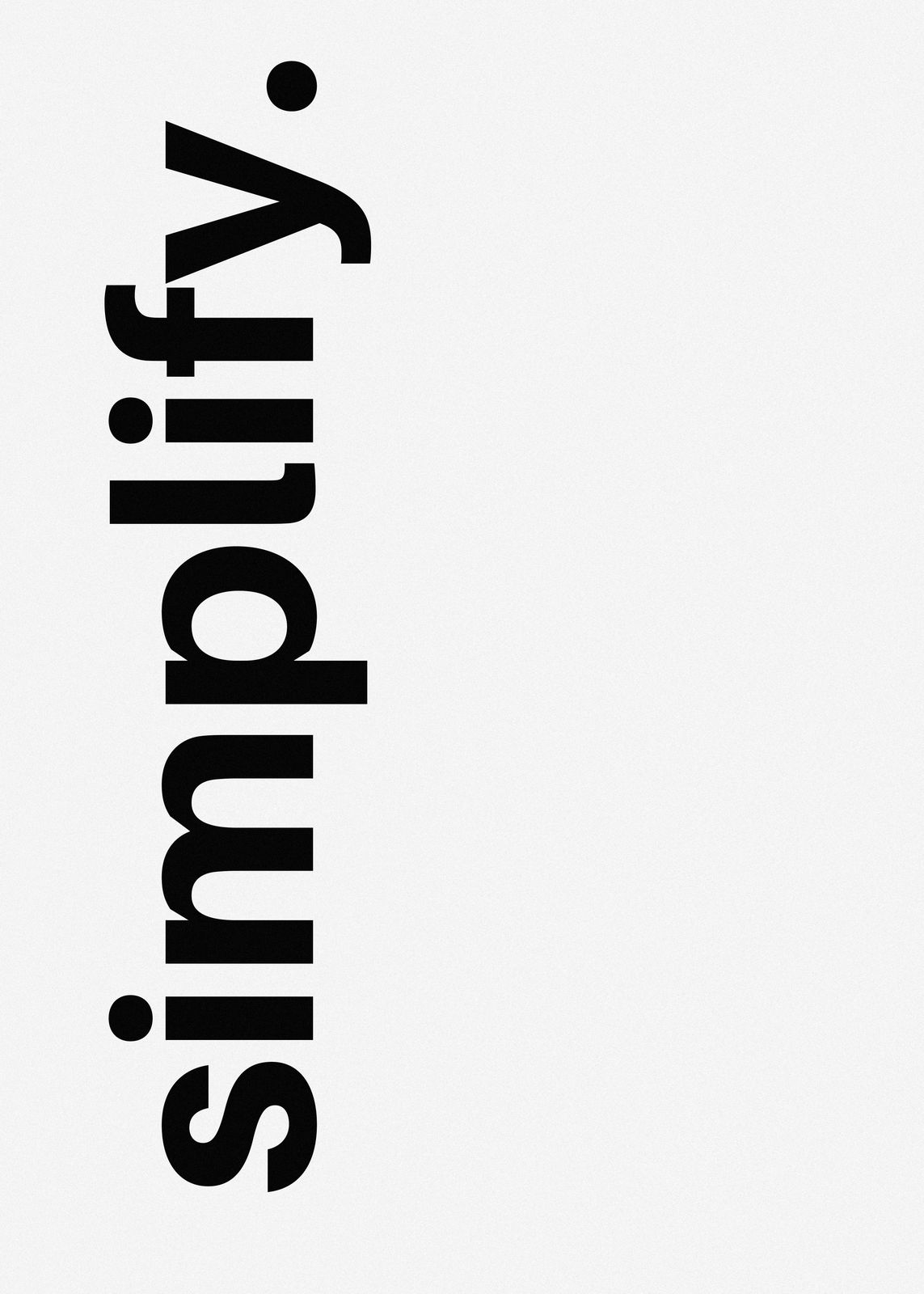 Poster - Simplify
