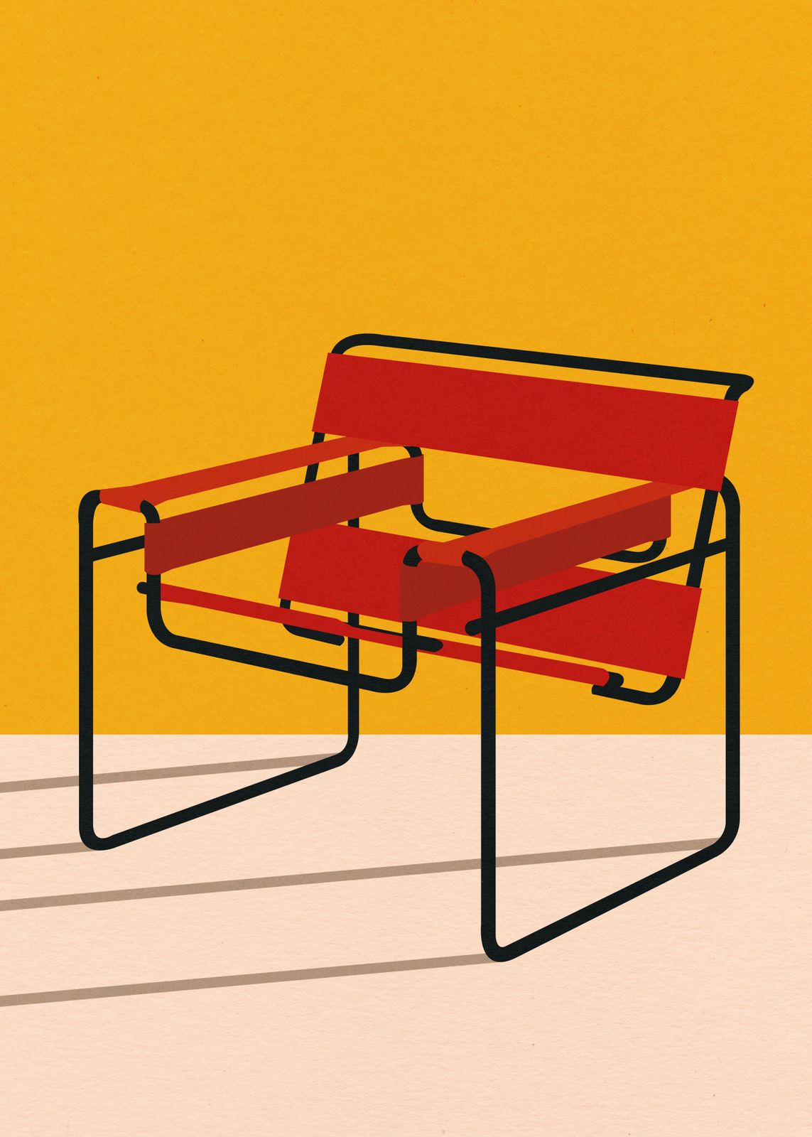 Poster - Red Chair Illustration