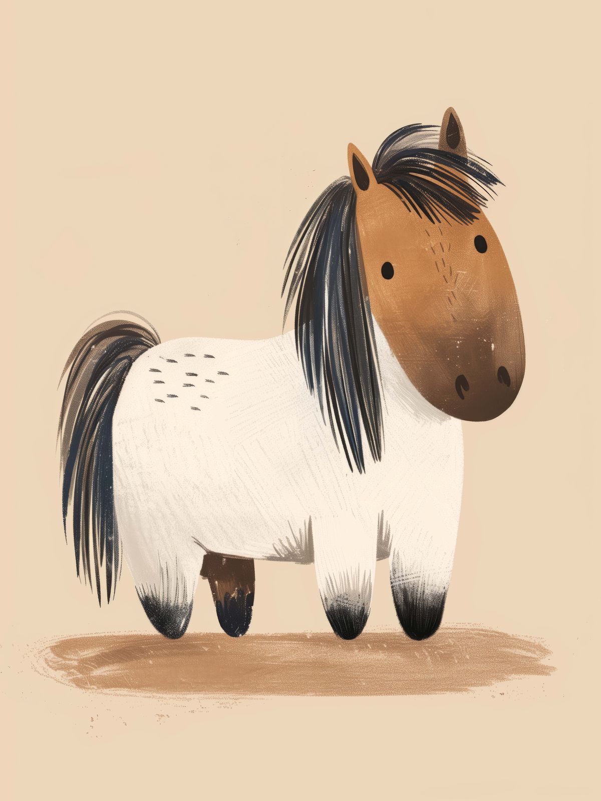 Poster - Cute Horse Illustration