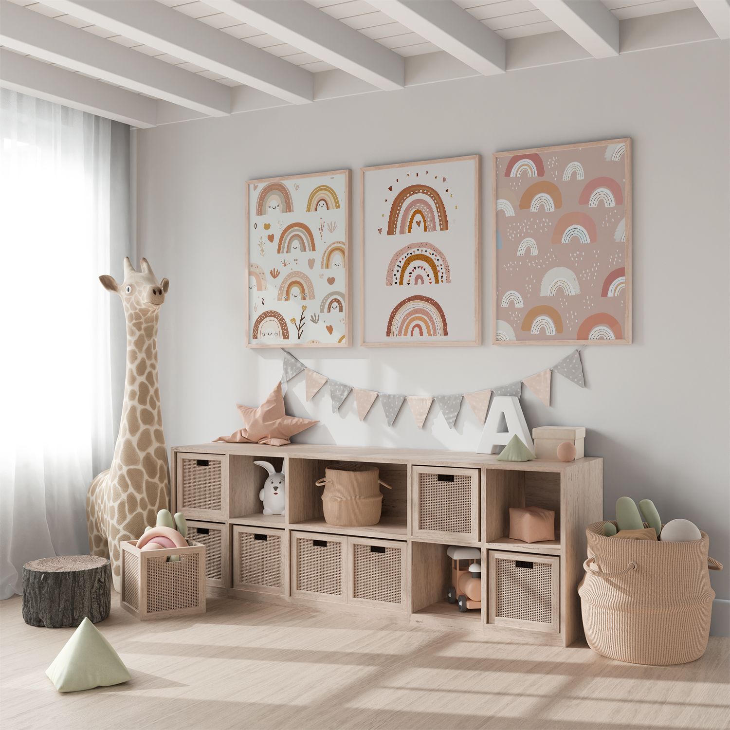Poster - Pastel Rainbows / Set of 3