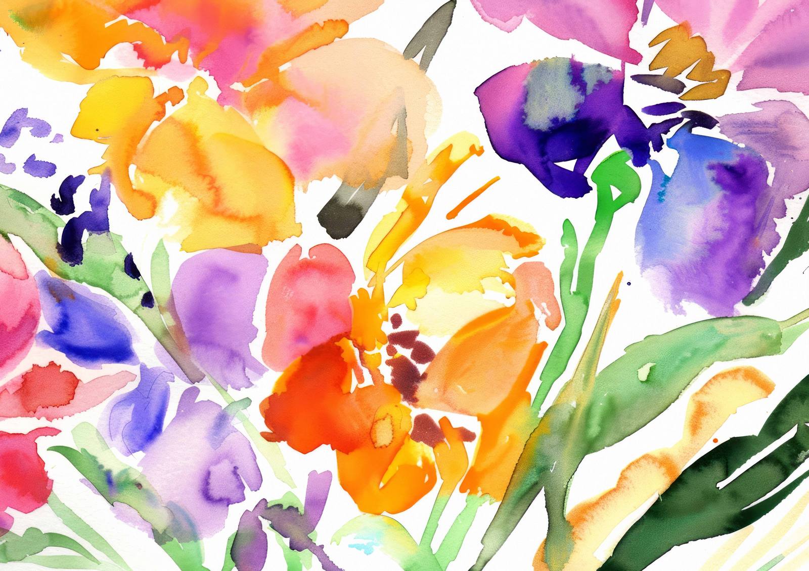 Poster - Colorful Floral Art