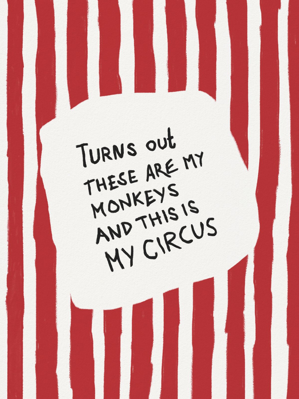 Poster - Whimsical Circus Stripes