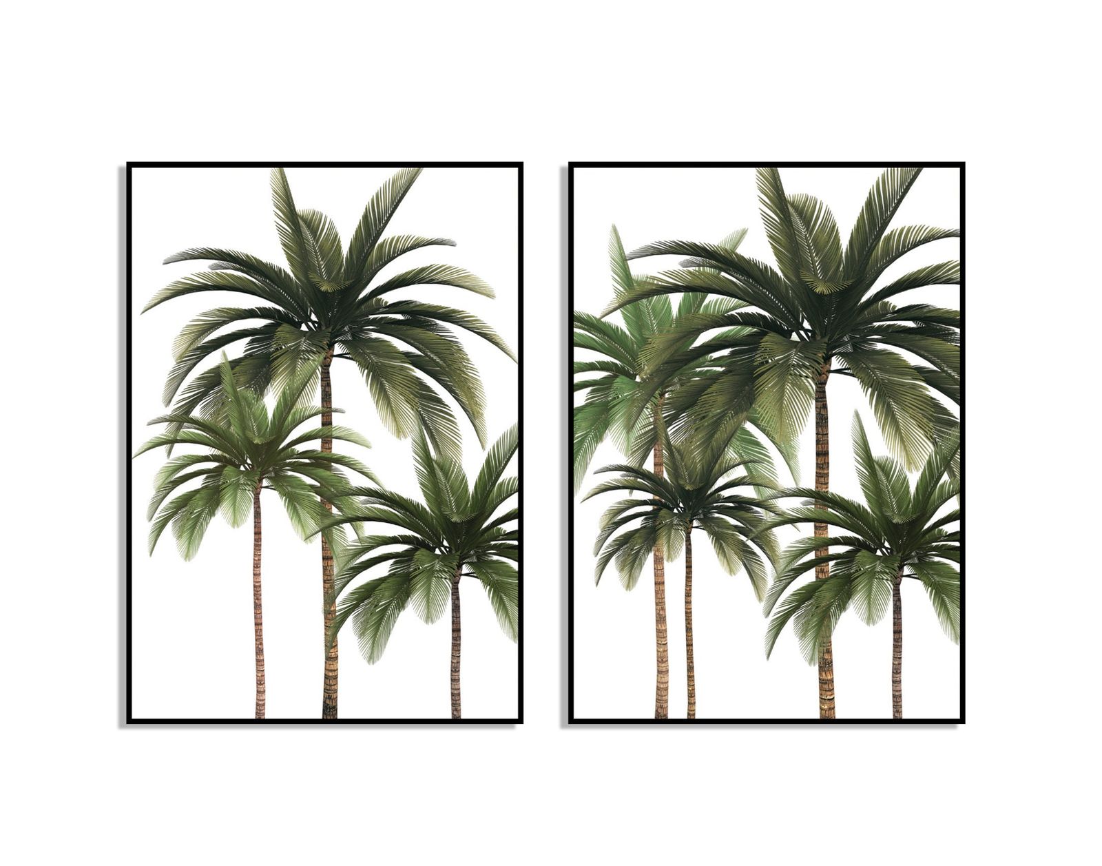 Palm Tree Poster - Set of 2