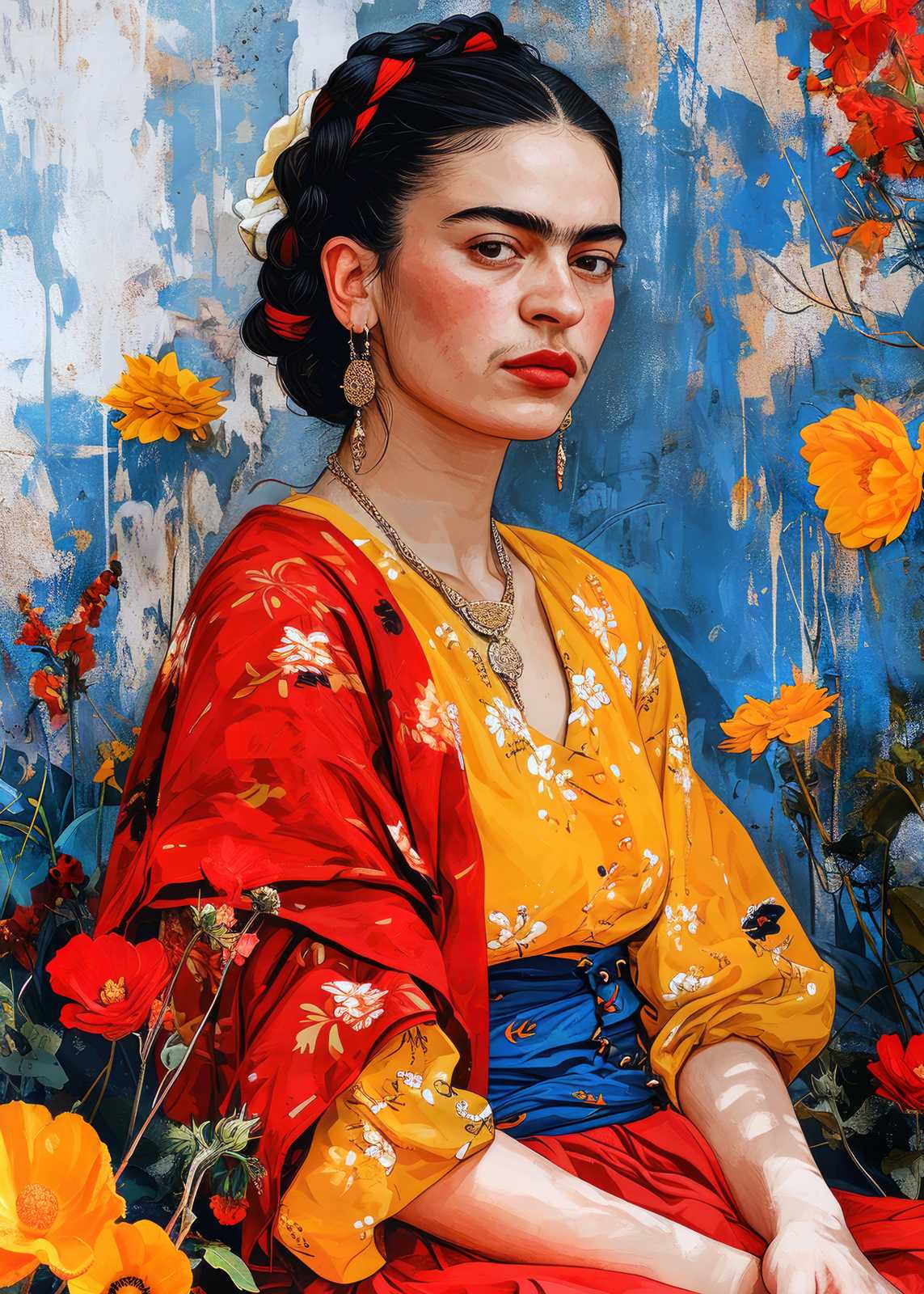 Poster - Frida Kahlo Portrait