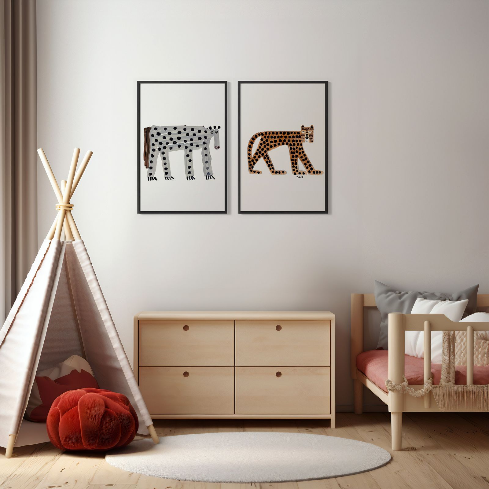 Poster - Spotted Animals / Set of 2