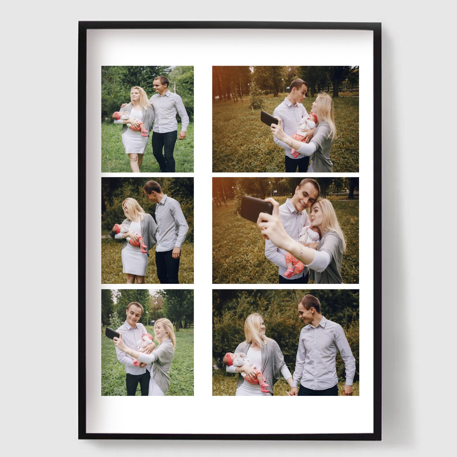 Personalised Poster - Upload Photos Collage - 6 Photos