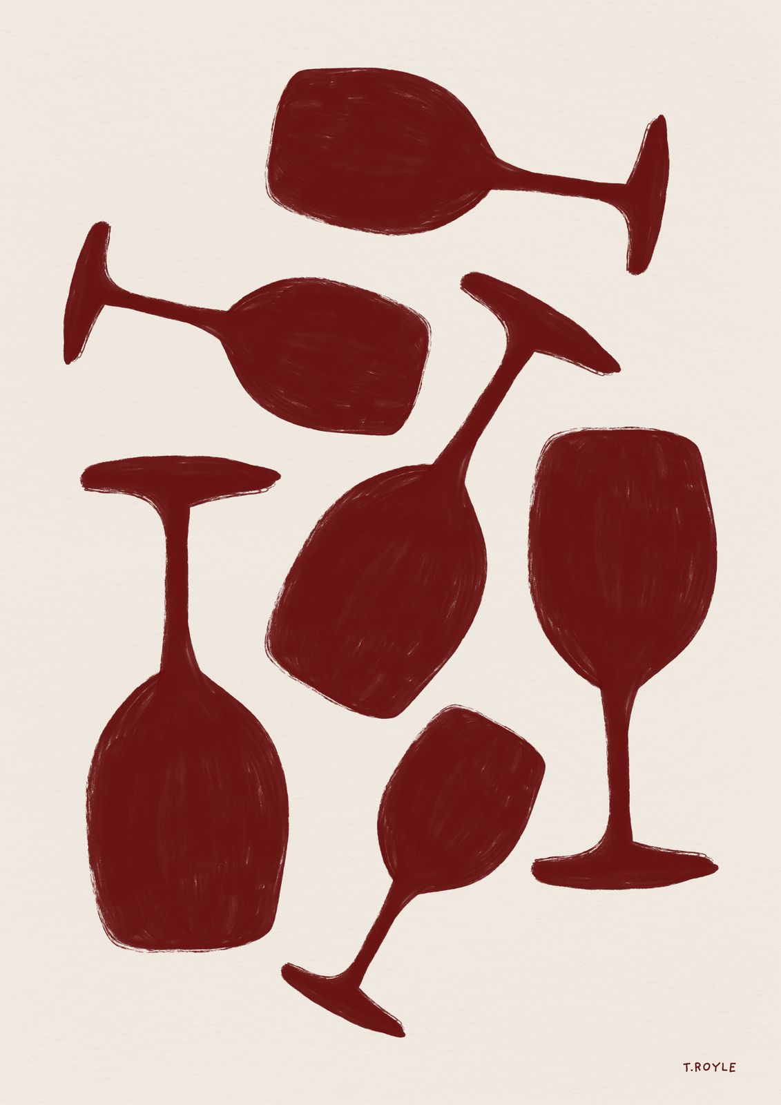 Poster - T.Royle Wine Glasses