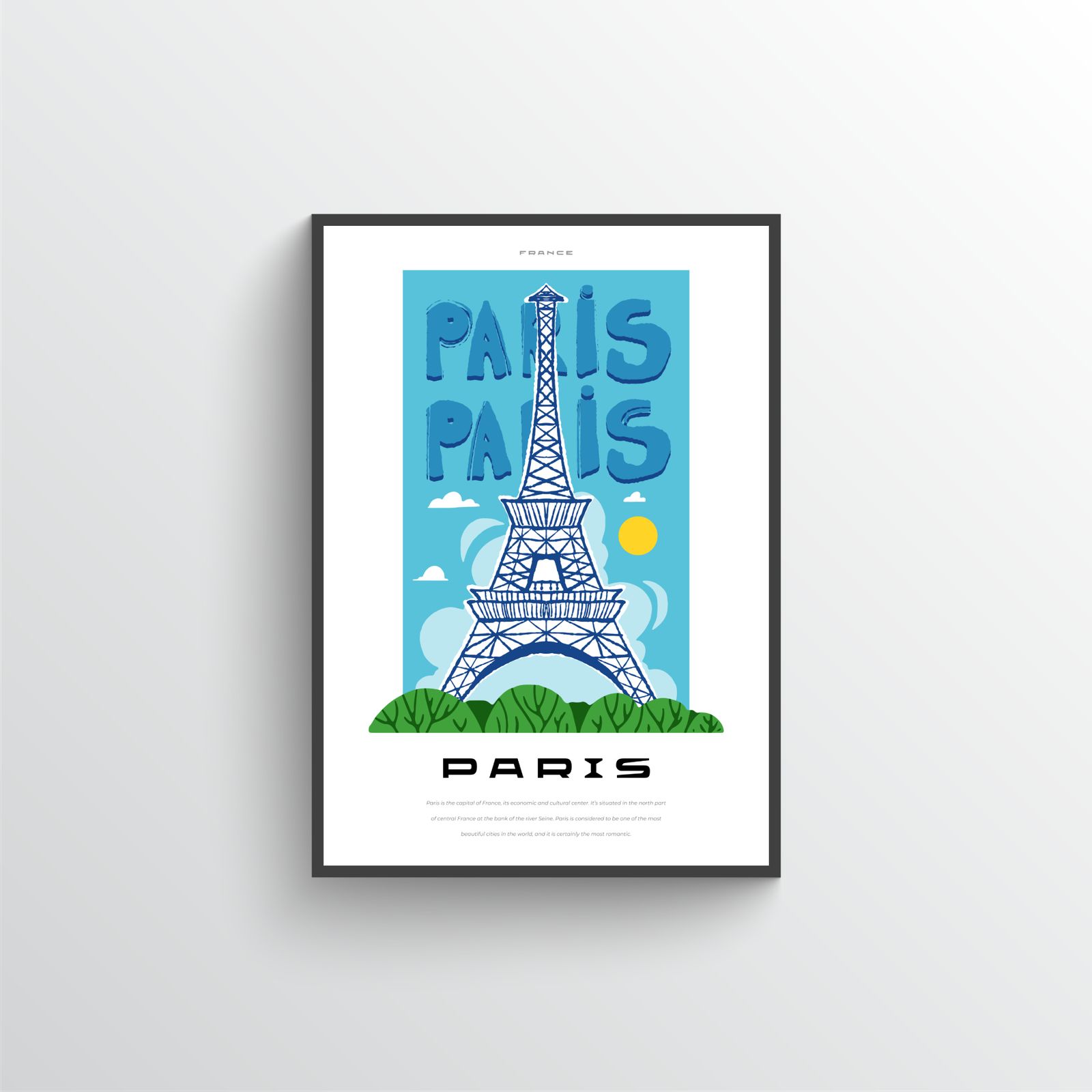 Eiffel Tower Paris Poster