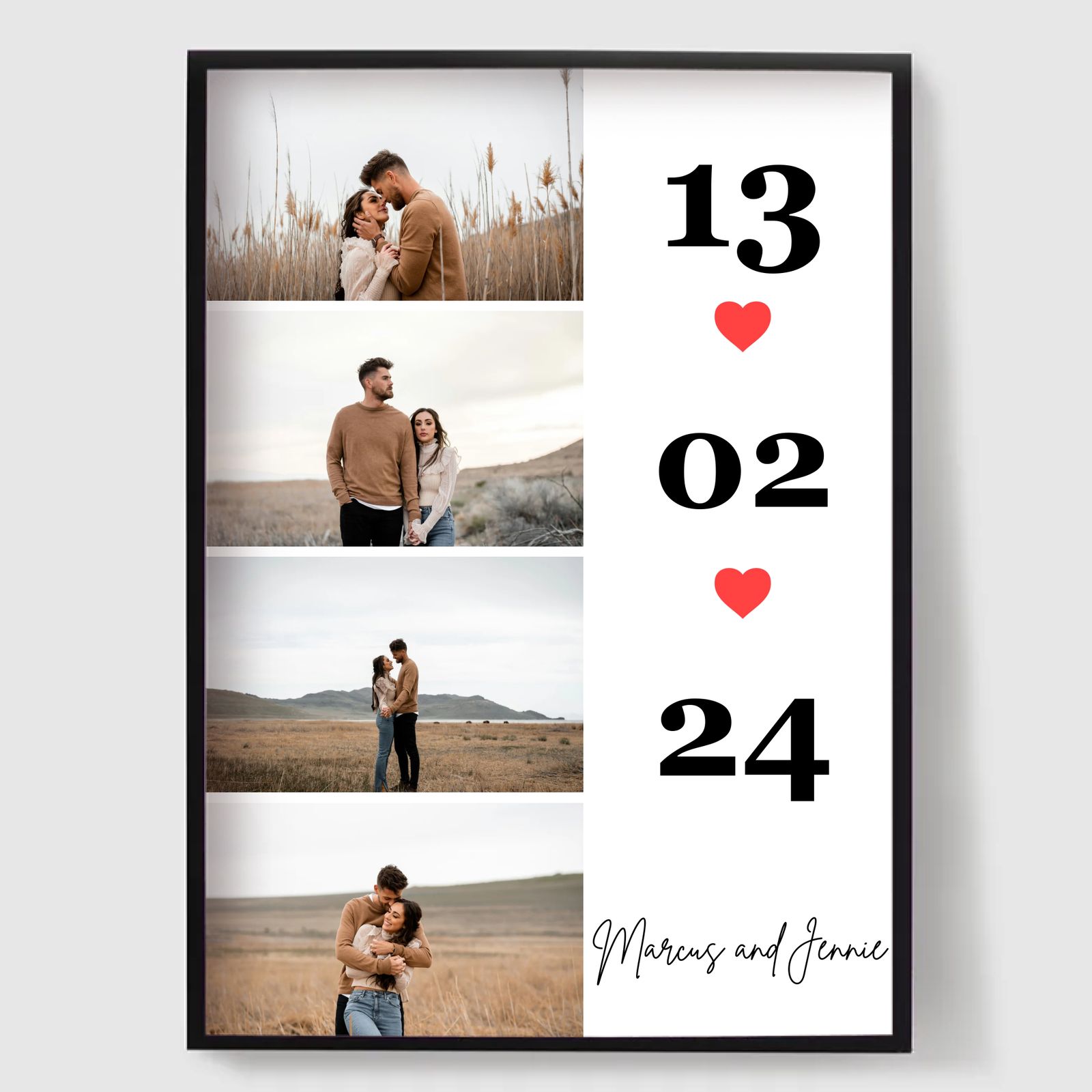 Personalised Poster - Couple First Date Poster
