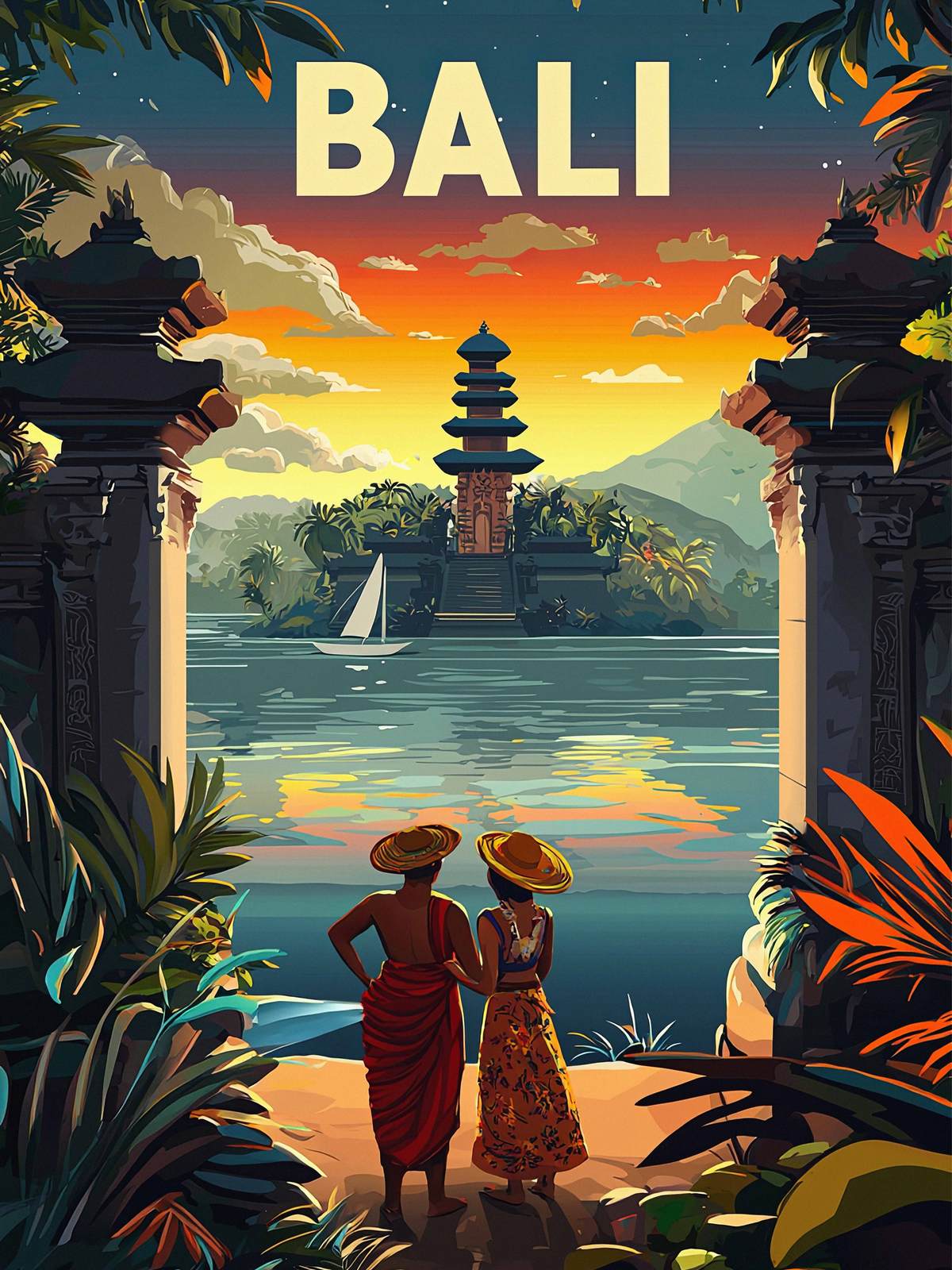 Poster - Bali Sunset