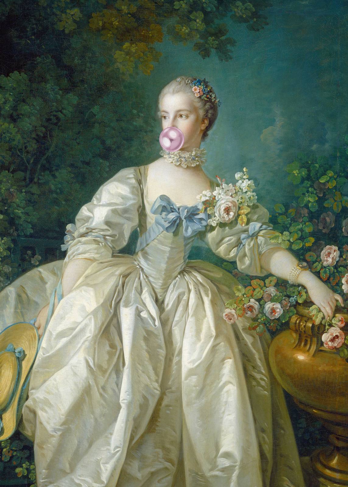 Poster - Portrait with Bubblegum