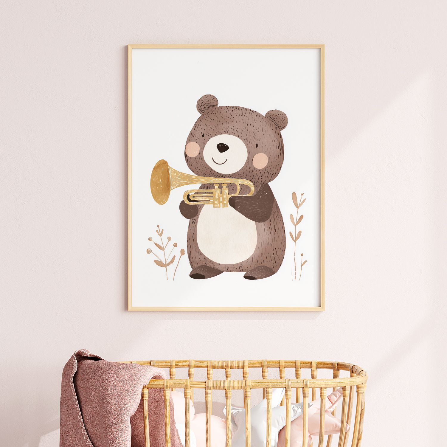 Poster - Bear with Trumpet
