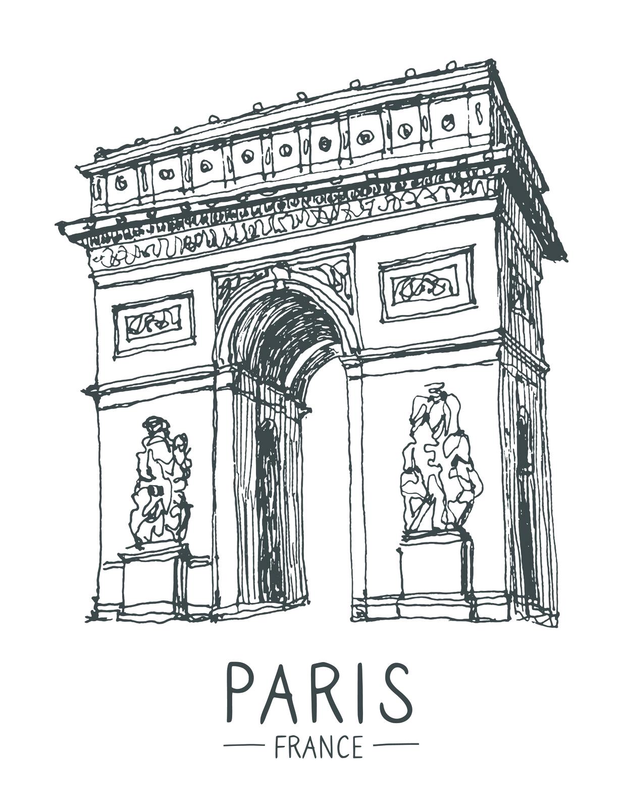 Paris Arch Wall Poster
