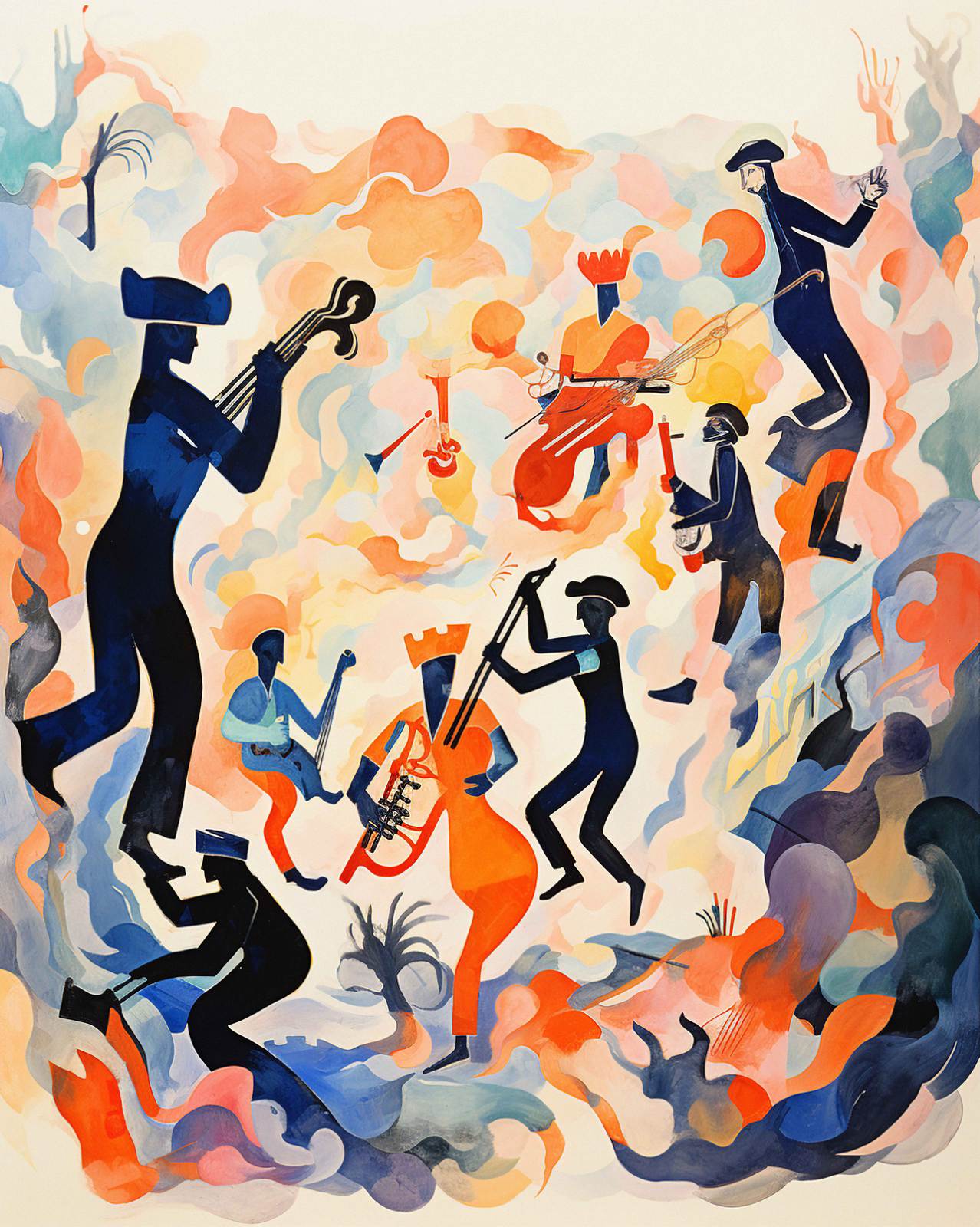 Poster - Abstract Musicians