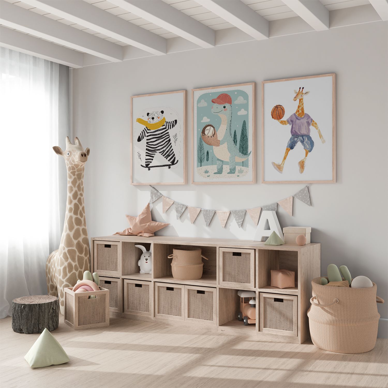 Poster - Animal Sports Characters / Set of 3
