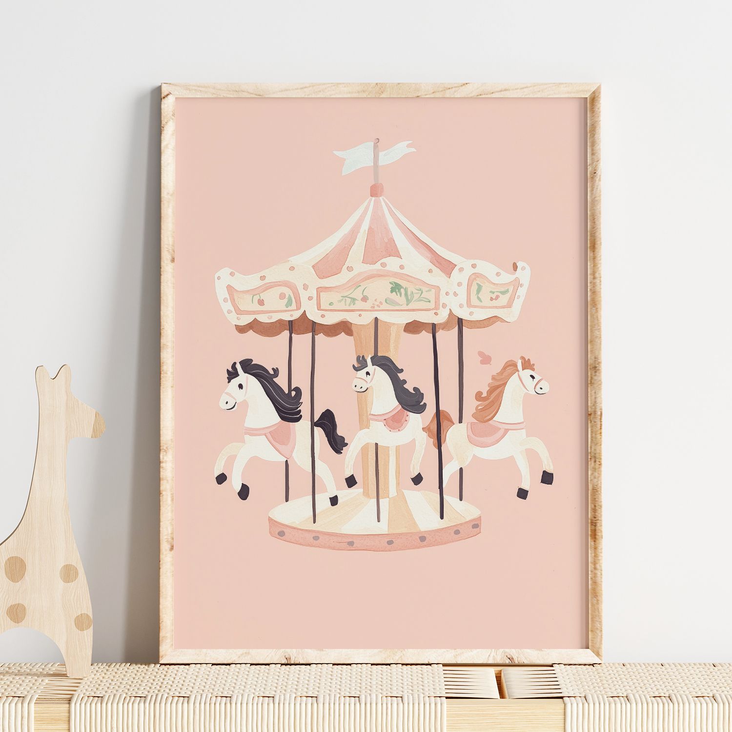 Poster - Carousel Horses
