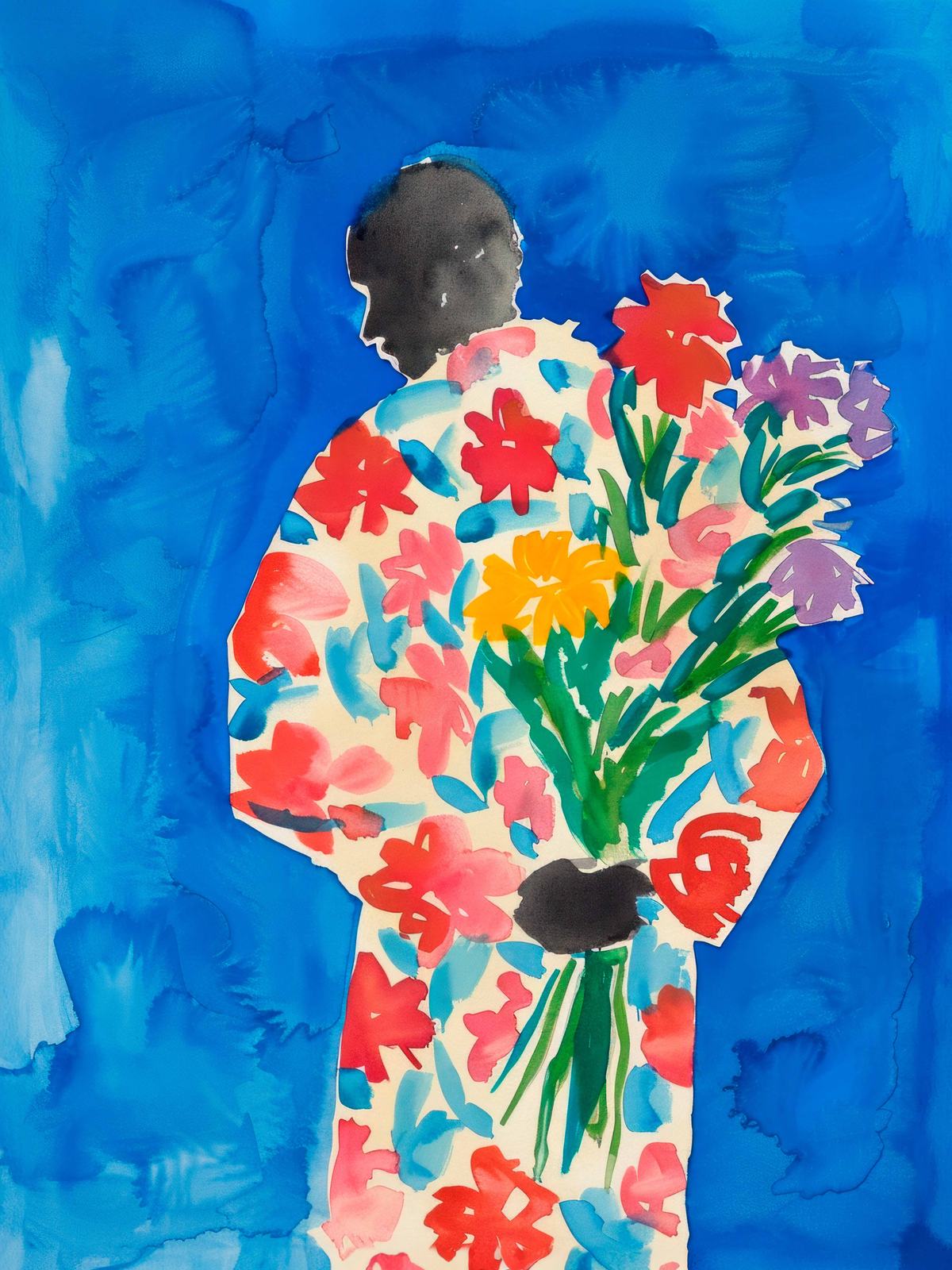 Poster - Vibrant Floral Man
