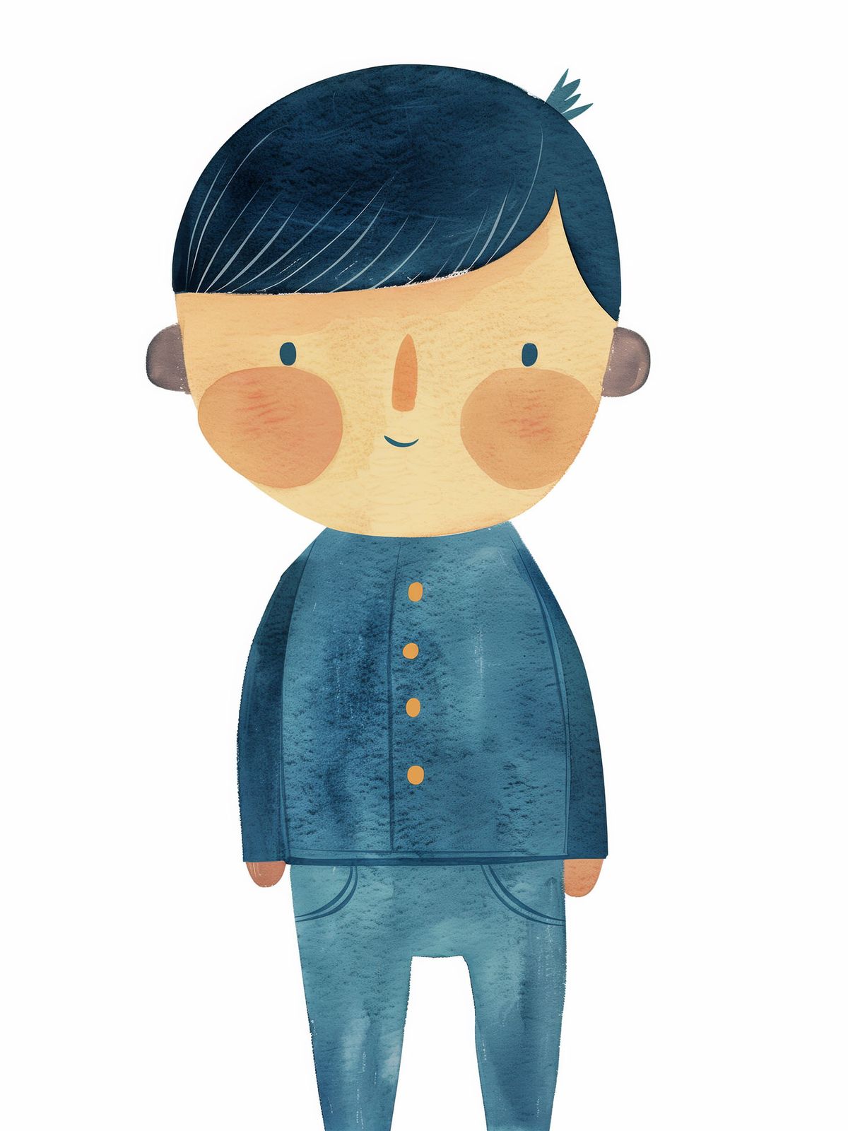 Poster - Cute Boy Illustration