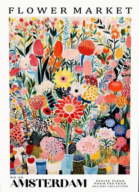 Poster - Flower Market Amsterdam
