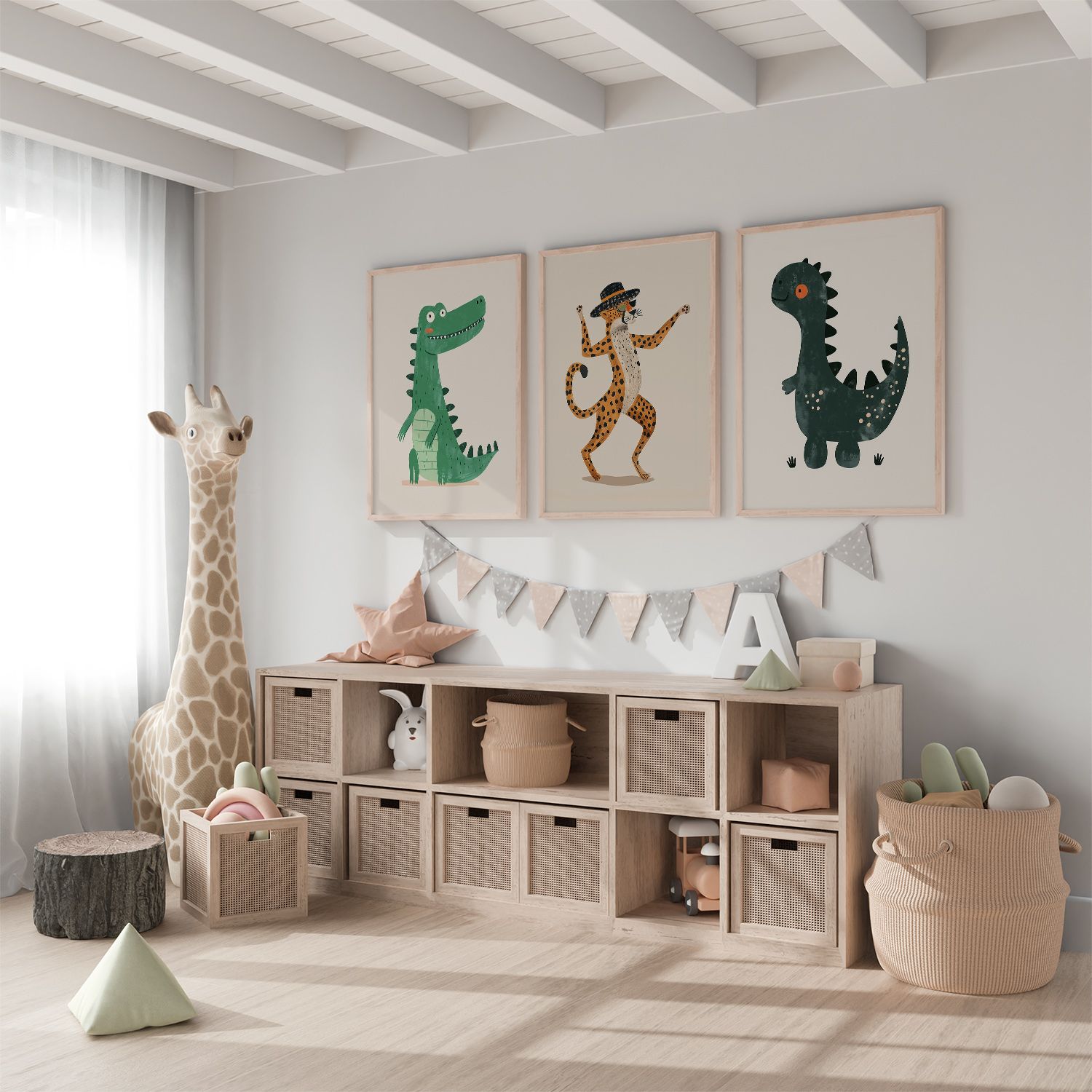 Poster - Dancing Animals Set of 3
